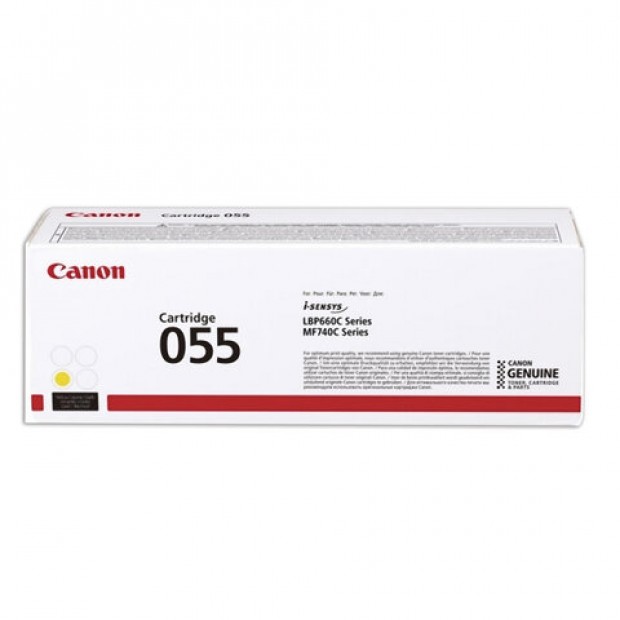 Картридж лазерный CANON (055Y) для LBP663/664/MF742/744/746, желтый, оригинальный, ресурс 2100 страниц, 3013C002 Картридж лазерный CANON (055Y) для LBP663/664/MF742/744/746, желтый, оригинальный, ресурс 2100 страниц, 3013C002