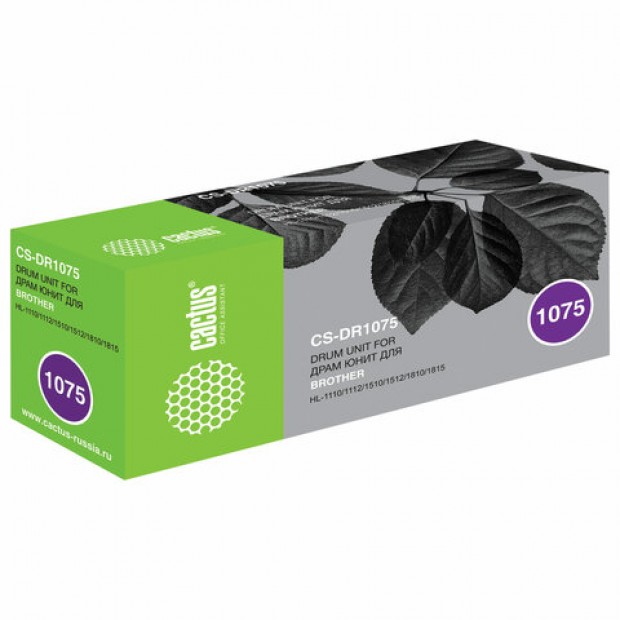 Фотобарабан CACTUS (CS-DR1075) для Brother HL-1110/1112/1510/1512/1810/1815, ресурс 10000 страниц Фотобарабан CACTUS (CS-DR1075) для Brother HL-1110/1112/1510/1512/1810/1815, ресурс 10000 страниц