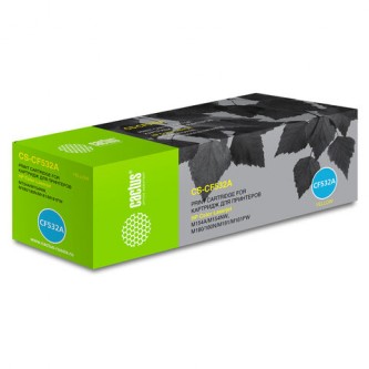 Картридж лазерный CACTUS (CS-CF532A) для HP LJ M180n/M181fw, желтый, ресурс 900 страниц Картридж лазерный CACTUS (CS-CF532A) для HP LJ M180n/M181fw, желтый, ресурс 900 страниц