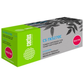 Картридж лазерный CACTUS (CS-TK5270C) для Kyocera P6230cdn/M6230cidn/M6630cidn, голубой, ресурс 6000 страниц Картридж лазерный CACTUS (CS-TK5270C) для Kyocera P6230cdn/M6230cidn/M6630cidn, голубой, ресурс 6000 страниц