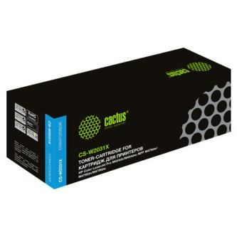 Картридж лазерный CACTUS (CSP-W2031X) для HP LJ M454/MFP M479, голубой, ресурс 6000 страниц, CSP-W2031X/CS-W Картридж лазерный CACTUS (CSP-W2031X) для HP LJ M454/MFP M479, голубой, ресурс 6000 страниц, CSP-W2031X/CS-W