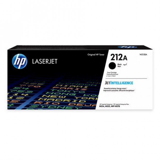 Картридж лазерный HP (W2120A) Color LaserJet M554/M555, №212A, черный, оригинальный, ресурс 5500 страниц