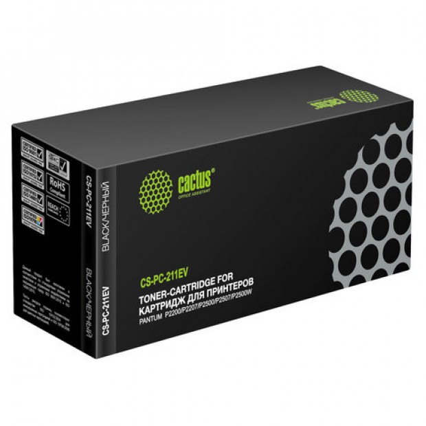 Картридж лазерный CACTUS (CS-PC-211EV) для Pantum P2200/P2207/P2500W/M6500/M6550, ресурс 1600 страниц Картридж лазерный CACTUS (CS-PC-211EV) для Pantum P2200/P2207/P2500W/M6500/M6550, ресурс 1600 страниц