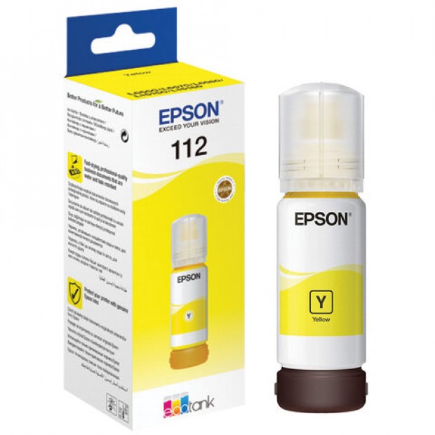 Чернила EPSON 112 (C13T06C44A) для СНПЧ EPSON L11160 /L15150 /L15160 /L6550/L6570, желтые, ОРИГИНАЛЬНЫЕ Чернила EPSON 112 (C13T06C44A) для СНПЧ EPSON L11160 /L15150 /L15160 /L6550/L6570, желтые, ОРИГИНАЛЬНЫЕ
