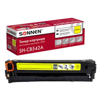 Картридж лазерный SONNEN (SH-CB542A) для HP CLJ CP1215/1515 ВЫСШЕЕ КАЧЕСТВО, желтый, 1400 страниц, 363956 Картридж лазерный SONNEN (SH-CB542A) для HP CLJ CP1215/1515 ВЫСШЕЕ КАЧЕСТВО, желтый, 1400 страниц, 363956