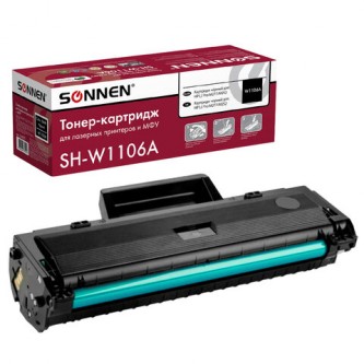 Картридж лазерный SONNEN (SH-W1106A) С ЧИПОМ для HP Laser107/135 ВЫСШЕЕ КАЧЕСТВО, черный, 1000 страниц, 363970 Картридж лазерный SONNEN (SH-W1106A) С ЧИПОМ для HP Laser107/135 ВЫСШЕЕ КАЧЕСТВО, черный, 1000 страниц, 363970