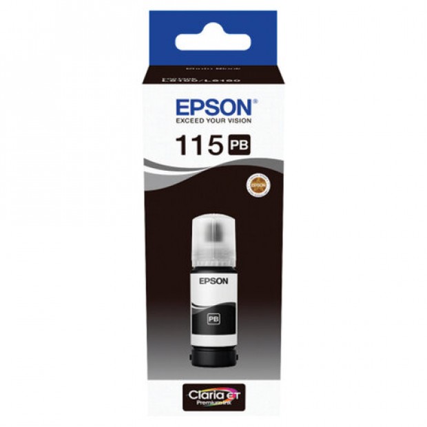 Чернила EPSON 115 (C13T07D14A) для СНПЧ L8160/L8180, черные фото, объем 70 мл, ОРИГИНАЛЬНЫЕ Чернила EPSON 115 (C13T07D14A) для СНПЧ L8160/L8180, черные фото, объем 70 мл, ОРИГИНАЛЬНЫЕ