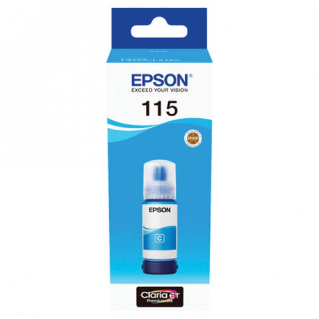 Чернила EPSON 115 (C13T07D24A) для СНПЧ L8160/L8180, голубые, объем 70 мл, ОРИГИНАЛЬНЫЕ Чернила EPSON 115 (C13T07D24A) для СНПЧ L8160/L8180, голубые, объем 70 мл, ОРИГИНАЛЬНЫЕ