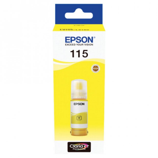Чернила EPSON 115 (C13T07D44A) для СНПЧ L8160/L8180, желтые, объем 70 мл, ОРИГИНАЛЬНЫЕ Чернила EPSON 115 (C13T07D44A) для СНПЧ L8160/L8180, желтые, объем 70 мл, ОРИГИНАЛЬНЫЕ