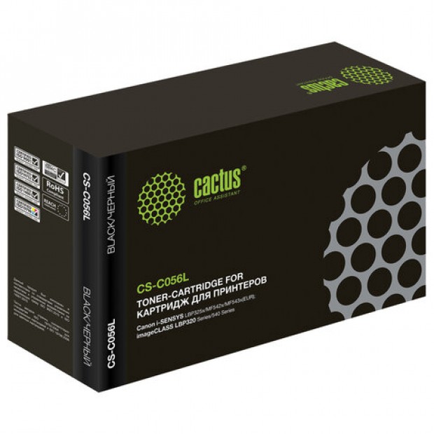 Картридж лазерный CACTUS (CS-C056L) для Canon imageCLASS LBP320/540 Series, ресурс 5100 страниц Картридж лазерный CACTUS (CS-C056L) для Canon imageCLASS LBP320/540 Series, ресурс 5100 страниц