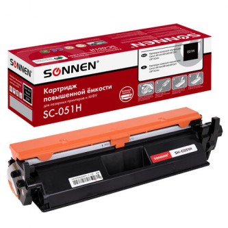 Картридж лазерный SONNEN (SC-051H) для CANON MF269dw/267dw/264dw, ресурс 4000 стр., 364092 Картридж лазерный SONNEN (SC-051H) для CANON MF269dw/267dw/264dw, ресурс 4000 стр., 364092