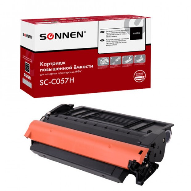 Картридж лазерный SONNEN (SC-С057H) для CANON MF443dw/446x/LBP228x/LBP226dw, ресурс 10000 стр., 364095 Картридж лазерный SONNEN (SC-С057H) для CANON MF443dw/446x/LBP228x/LBP226dw, ресурс 10000 стр., 364095