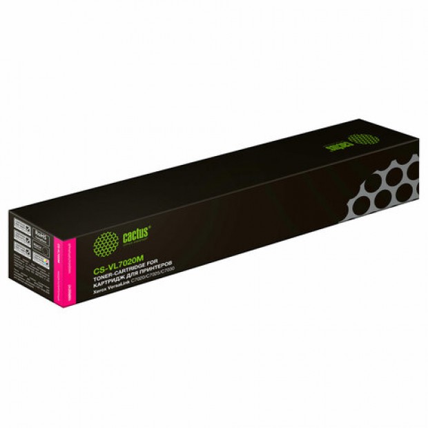 Картридж лазерный CACTUS (CS-VL7020M) для Xerox VersaLink C7020/C7025/7030, пурпурный, ресурс 16500 стр. Картридж лазерный CACTUS (CS-VL7020M) для Xerox VersaLink C7020/C7025/7030, пурпурный, ресурс 16500 стр.