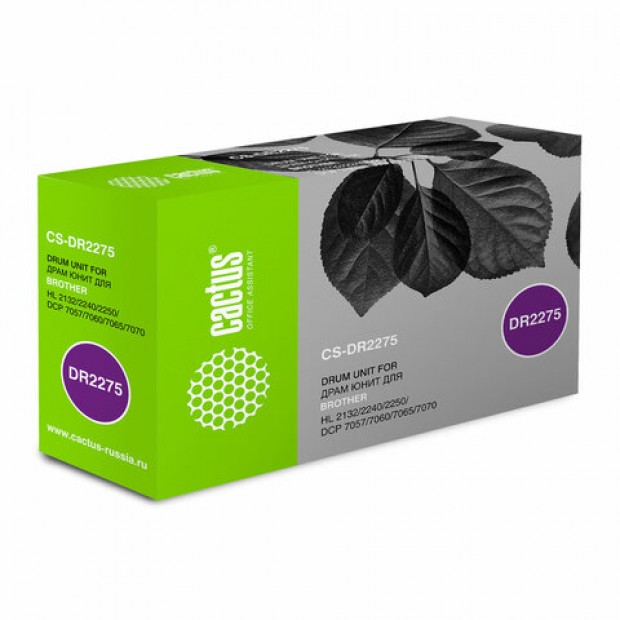 Фотобарабан CACTUS (CS-DR2275) для Brother DCP 7057/7057R/7060, ресурс 12000 страниц Фотобарабан CACTUS (CS-DR2275) для Brother DCP 7057/7057R/7060, ресурс 12000 страниц