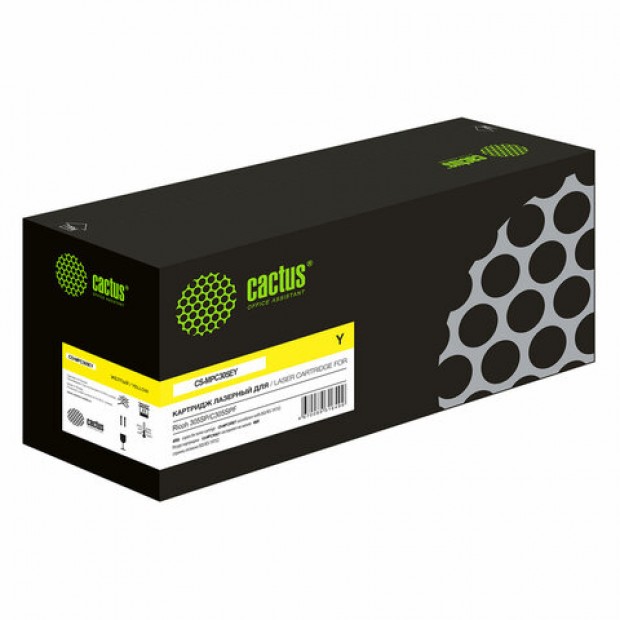 Картридж лазерный CACTUS (CS-MPC305EY) для Ricoh Aficio MPC305SP/C305SPF желтый, ресурс 4000 стр. Картридж лазерный CACTUS (CS-MPC305EY) для Ricoh Aficio MPC305SP/C305SPF желтый, ресурс 4000 стр.