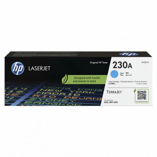 Картридж лазерный HP (W2301A) для Color LaserJet Pro 4303/4203, голубой, ресурс 1800 стр, оригинальный