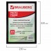 Рамка 21х30 см, пластик, багет 12 мм, BRAUBERG Рамка 21х30 см, пластик, багет 12 мм, BRAUBERG