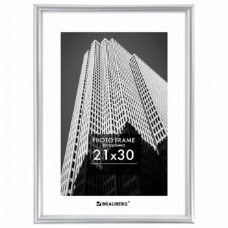 Рамка 21х30 см небьющаяся, багет 12 мм, пластик, BRAUBERG Рамка 21х30 см небьющаяся, багет 12 мм, пластик, BRAUBERG