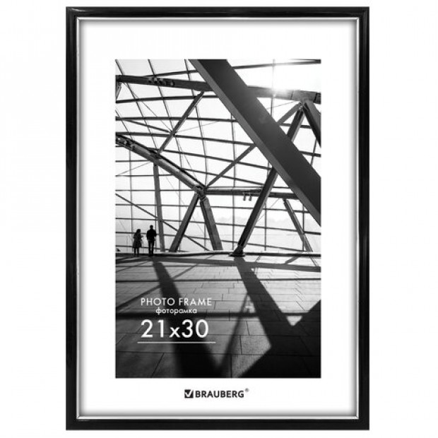 Рамка 21х30 см небьющаяся, багет 14,6 мм, пластик, BRAUBERG Рамка 21х30 см небьющаяся, багет 14,6 мм, пластик, BRAUBERG