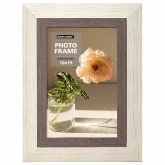 Рамка 10х15 см небьющаяся, багет 30 мм, пластик, BRAUBERG Рамка 10х15 см небьющаяся, багет 30 мм, пластик, BRAUBERG