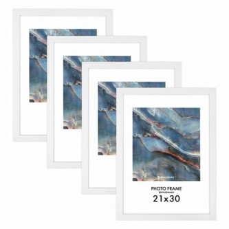 Рамка 21х30 см небьющаяся, КОМПЛЕКТ 4 шт., багет 16 мм, МДФ, BRAUBERG Рамка 21х30 см небьющаяся, КОМПЛЕКТ 4 шт., багет 16 мм, МДФ, BRAUBERG