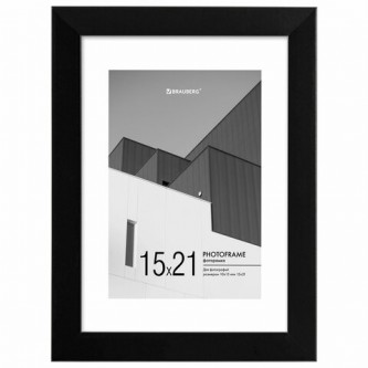 Рамка 15х21 см с паспарту 10х15 см небьющаяся, багет 20 мм, пластик, BRAUBERG Рамка 15х21 см с паспарту 10х15 см небьющаяся, багет 20 мм, пластик, BRAUBERG