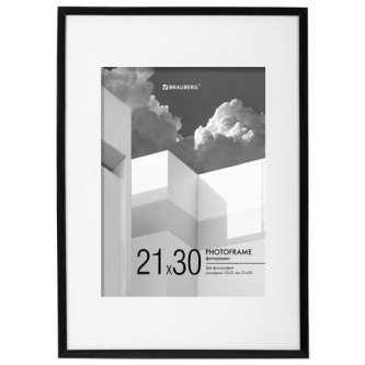 Рамка 21х30 см с паспарту 15х21 см небьющаяся, багет 5 мм, пластик, BRAUBERG Рамка 21х30 см с паспарту 15х21 см небьющаяся, багет 5 мм, пластик, BRAUBERG