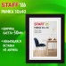 Рамка 30*40 см небьющаяся, багет 30 мм, МДФ, STAFF 