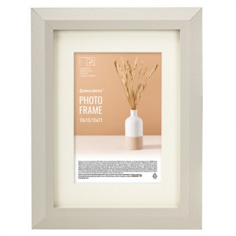 Рамка 15х21 см с паспарту 10х15 см небьющаяся, аналог IKEA, багет 26 мм, МДФ, BRAUBERG Рамка 15х21 см с паспарту 10х15 см небьющаяся, аналог IKEA, багет 26 мм, МДФ, BRAUBERG