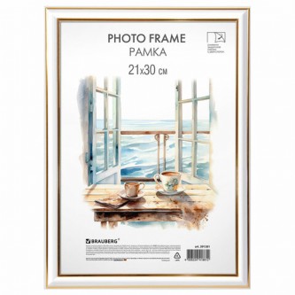 Рамка 21х30 см небьющаяся, багет 20 мм, пластик, BRAUBERG Рамка 21х30 см небьющаяся, багет 20 мм, пластик, BRAUBERG