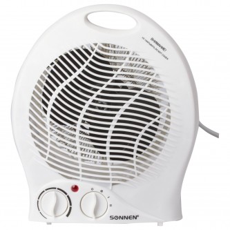 Тепловентилятор SONNEN F-200, 1000/2000 Вт, 2 режима работы, белый, 453493 Тепловентилятор SONNEN F-200, 1000/2000 Вт, 2 режима работы, белый, 453493