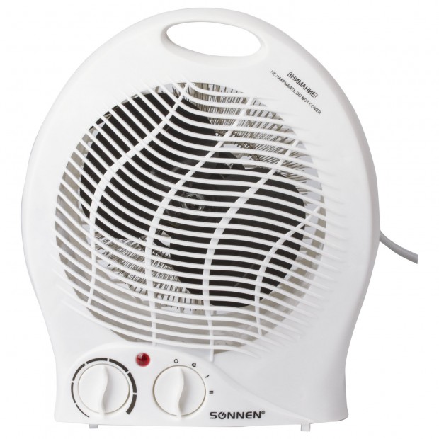 Тепловентилятор SONNEN F-200, 1000/2000 Вт, 2 режима работы, белый, 453493 Тепловентилятор SONNEN F-200, 1000/2000 Вт, 2 режима работы, белый, 453493
