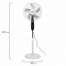Вентилятор напольный, 3 режима, пульт ДУ, SONNEN TF-45W-40-520, d=40 см, 45 Вт, белый, 454788, FS-40-520