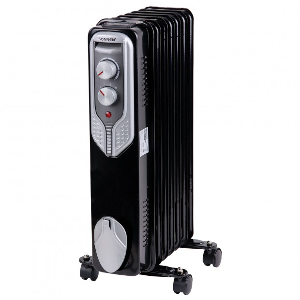 Обогреватель масляный SONNEN DFN-07BL, 1500 Вт, 7 секций, черный, 455310 Обогреватель масляный SONNEN DFN-07BL, 1500 Вт, 7 секций, черный, 455310