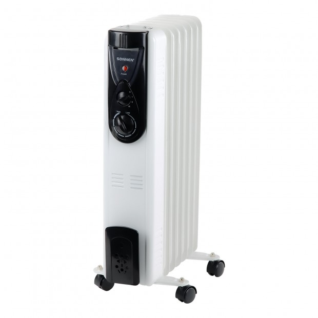 Обогреватель масляный ВЫСОКОЙ ЭФФЕКТИВНОСТИ SONNEN DFB-07BS, 1500 Вт, 7 секций, 5 МАСЛОКАНАЛОВ, 455312 Обогреватель масляный ВЫСОКОЙ ЭФФЕКТИВНОСТИ SONNEN DFB-07BS, 1500 Вт, 7 секций, 5 МАСЛОКАНАЛОВ, 455312