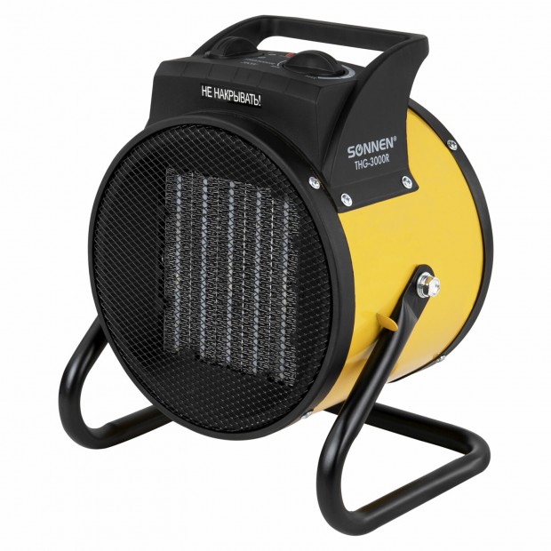 Тепловая пушка электрическая SONNEN THG-3000R, 3 кВт, 220В, керамический нагреватель, 456193 Тепловая пушка электрическая SONNEN THG-3000R, 3 кВт, 220В, керамический нагреватель, 456193