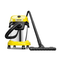 Пылесос хозяйственный KARCHER WD 3 S, мусоросборник 17 л, мощность 1000 Вт, желтый, 1.628-135.0 Пылесос хозяйственный KARCHER WD 3 S, мусоросборник 17 л, мощность 1000 Вт, желтый, 1.628-135.0