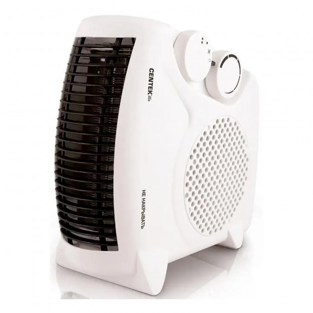 Тепловентилятор CENTEK CT-6001, 2000 Вт, 3 режима работы, 2 рабочих положения, белый Тепловентилятор CENTEK CT-6001, 2000 Вт, 3 режима работы, 2 рабочих положения, белый