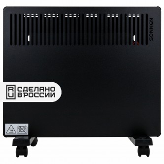 Обогреватель-конвектор SONNEN TEPLO-10, 1000 Вт, Х-образный нагревательный элемент, черный, сделано в России, 457627 Обогреватель-конвектор SONNEN TEPLO-10, 1000 Вт, Х-образный нагревательный элемент, черный, сделано в России, 457627