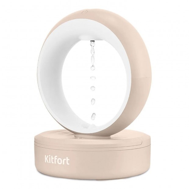 Увлажнитель воздуха KITFORT КТ-3847, резервуар 680 мл, 10 Вт, белый/бежевый