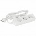 Удлинитель сетевой SONNEN U-131, 3 розетки, без заземления, 6 А, 1,8 м, белый, 511428 Удлинитель сетевой SONNEN U-131, 3 розетки, без заземления, 6 А, 1,8 м, белый, 511428