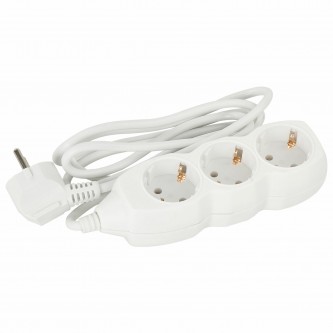 Удлинитель сетевой SONNEN U-131G, 3 розетки, c заземлением, 10 А, 1,8 м, белый, 511431 Удлинитель сетевой SONNEN U-131G, 3 розетки, c заземлением, 10 А, 1,8 м, белый, 511431
