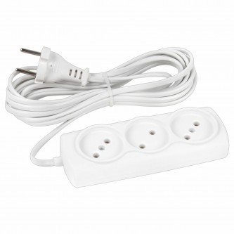 Удлинитель Р16-010, 3 розетки без заземления, 5 м, 2х0,75 мм, 1300 Вт, белый, 564 Удлинитель Р16-010, 3 розетки без заземления, 5 м, 2х0,75 мм, 1300 Вт, белый, 564