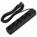 Сетевой фильтр SONNEN SPB-505, 5 розеток с заземлением, выключатель, 10 А, 5 м, черный, 513658 Сетевой фильтр SONNEN SPB-505, 5 розеток с заземлением, выключатель, 10 А, 5 м, черный, 513658