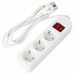 Удлинитель сетевой SONNEN PSW-183, 3 розетки c заземлением, выключатель 10 А, 1,8 м, белый, 513659 Удлинитель сетевой SONNEN PSW-183, 3 розетки c заземлением, выключатель 10 А, 1,8 м, белый, 513659