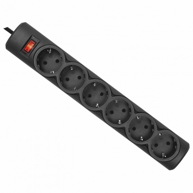 Сетевой фильтр DEFENDER DFS 155, 6 розеток, 5 м, черный, 99496 Сетевой фильтр DEFENDER DFS 155, 6 розеток, 5 м, черный, 99496