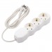 Удлинитель У10-003 3 розетки, с заземлением, 10 А, 1,8 м, белый, 7032