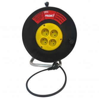 Удлинитель на катушке РБК16, 4 розетки б/заземления КГ 2*1,5мм2, 30м 16 А, медь, морозостойкий 03357, 2622 Удлинитель на катушке РБК16, 4 розетки б/заземления КГ 2*1,5мм2, 30м 16 А, медь, морозостойкий 03357, 2622
