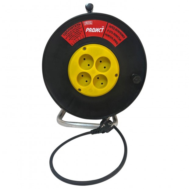 Удлинитель на катушке РБК16, 4 розетки б/заземления КГ 2*1,5мм2, 30м 16 А, медь, морозостойкий 03357, 2622