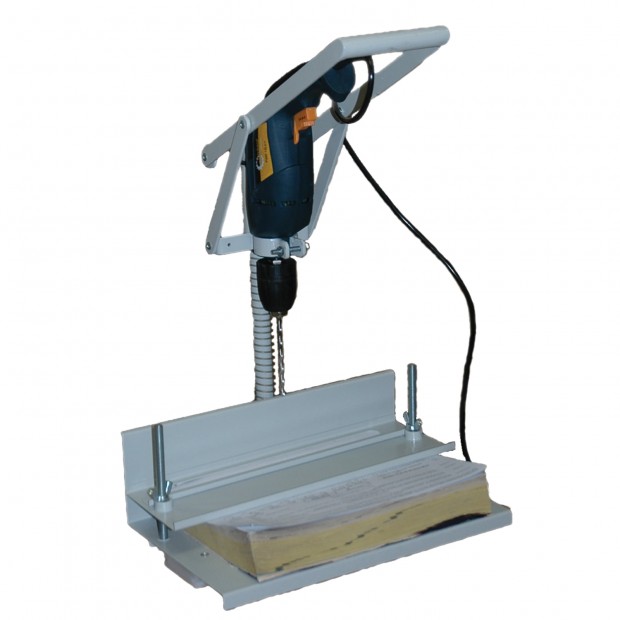 Станок для архивного переплета вертикальный УПД Д (с дрелью), с лотком, сшивка до 100 мм (950 л.) Станок для архивного переплета вертикальный УПД Д (с дрелью), с лотком, сшивка до 100 мм (950 л.)